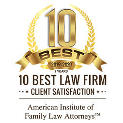10 Best 2019-2020 2 Years | 10 Best Law Firm Client Satisfaction | American Institute of Family Law Attorneys