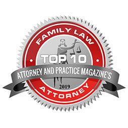 Family Law Attorney Top 10 Attorney 2019 badge