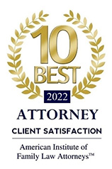 10 Best 2022 Attorney Client Satisfaction | American Institute of Family Law Attorneys